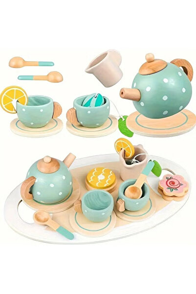 Haidue Simulative Afternoon Tea Set Pretend Play Kids Toy Set
