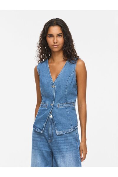 VILA Weste VIMELIA Denim