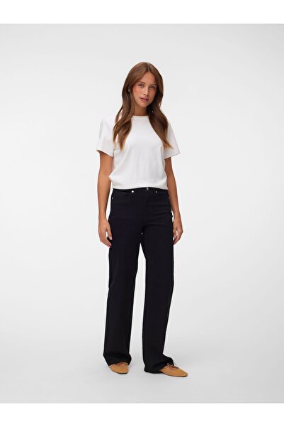 Vero Moda Weit geschnitten VMTESSA-STRETCH Hohe Taille Weiter Beinschnitt Jeans