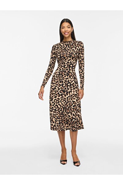 VILA Maxikleid VILEOA Leoprint