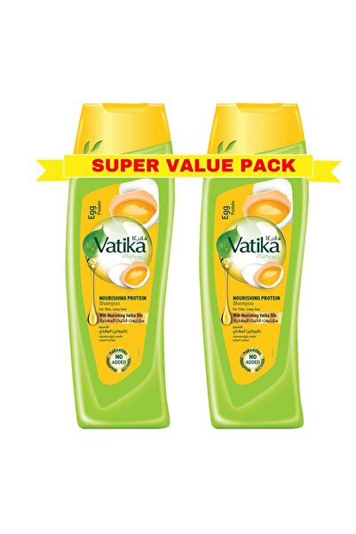 Vatika Naturals Nourishing Egg Protein Shampoo Value Pack 2 x 400 ml
