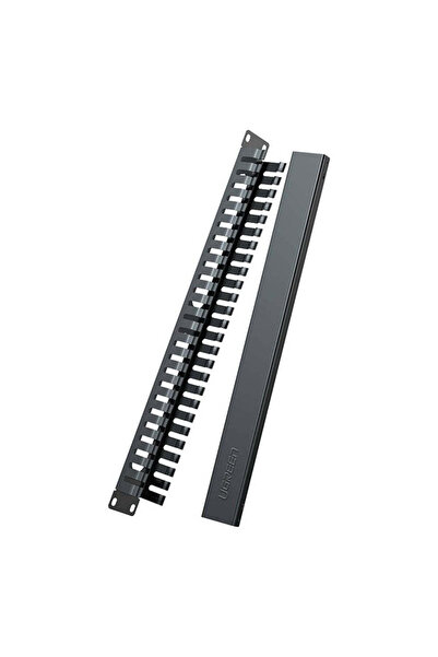 Ugreen Organizator de cabluri NW128 (70424), Panou cu 24 de porturi, Sistem d...