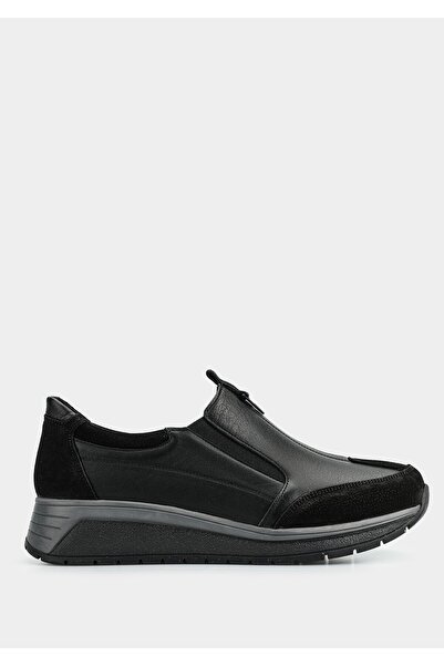 Eclipse Black Leather Women's Shoes
