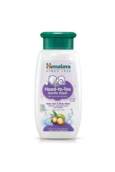 Himalaya Head To Toe Gentle Wash Baby Hair & Body Wash With Olive Oil & Macad...