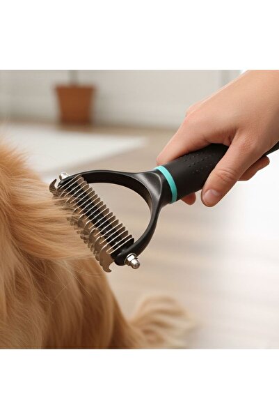 idei Animal fur detangler 9×18.5×2.5 cm 95.3 g, double-blade comb for removin...