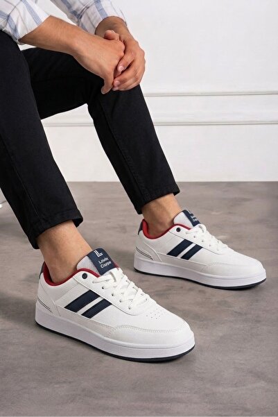 İmerShoes Günlük Erkek Sneaker Bağcıklı Oval Burun Dikiş Detay Tırtıklı Taban Bilek Destekli Spor Ayakkabı 351