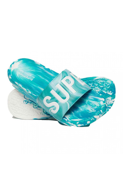 SUPERDRY D2 SDRY MARBLE VEGAN POOL SLIDE WF310218A-2JO Siel