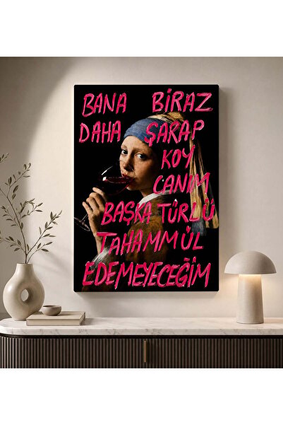Bk Gift Vintage Klasik Sanat Esprili Sözlü Dekoratif Kanvas Tablo - 4