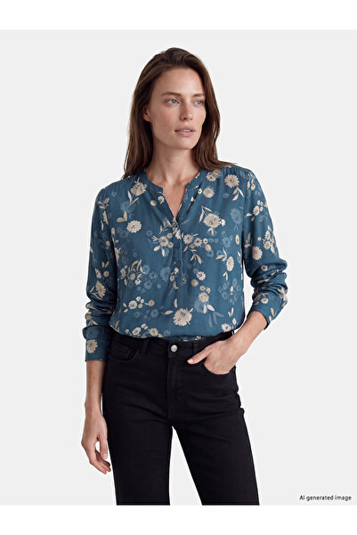LC Waikiki Bluză cu decolteu crestat și imprimeu