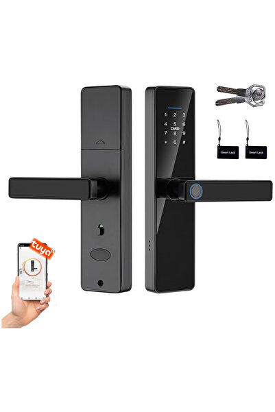 GGEROU Smart Lock,Keyless Entry Door Bluetooth Lock,Fingerprint Door Lock,WiF...