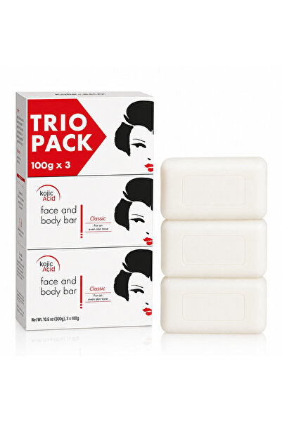 Lovisah Face & Body Soap Bar 3-Pack, 100g Each, Cleansing Bar for Smooth & Ev...