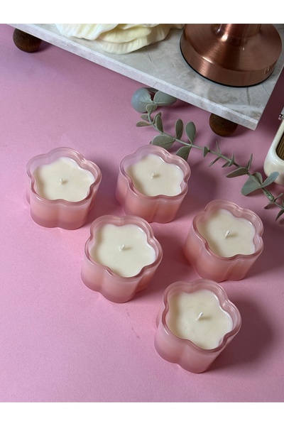 NOVA CANDLE & SOAP Çiçekli Tealight Mum