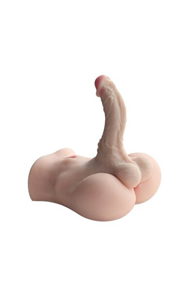 Mistress Masturbator realist Strong Man II, penis și anus modelate, 2,75 kg, TPR moale, lungime 23 cm