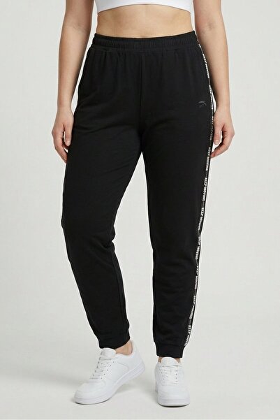 Anta Women Regular Fit Running Sweatpants, Black
