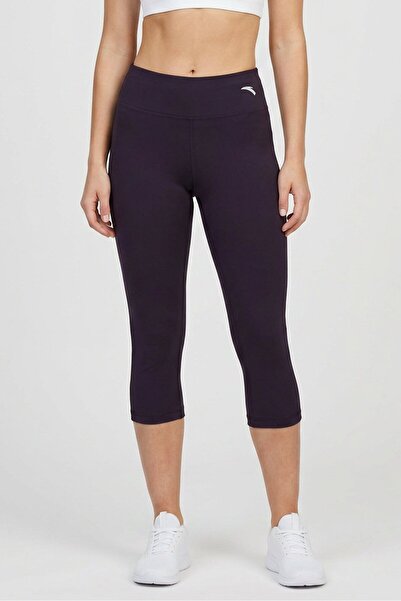 Anta Women Tight Fit Training 3/4 Leggings, Purple