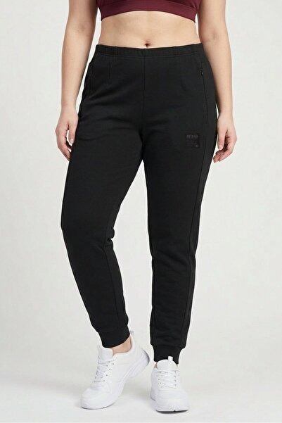 Anta Women Regular Fit Outdoor Sweatpants, Black