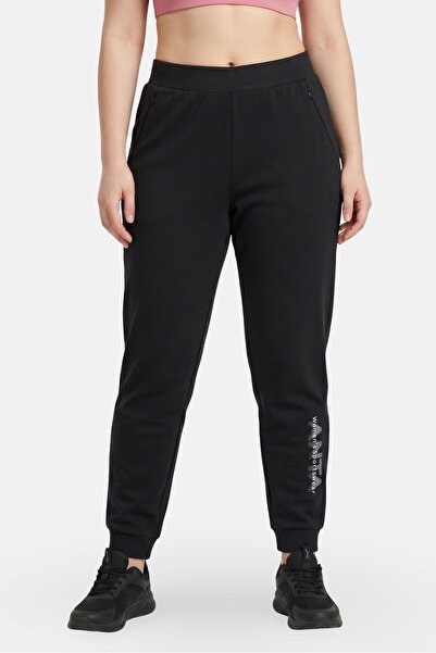 Anta Women Regular Fit Outdoor Sweatpants, Black