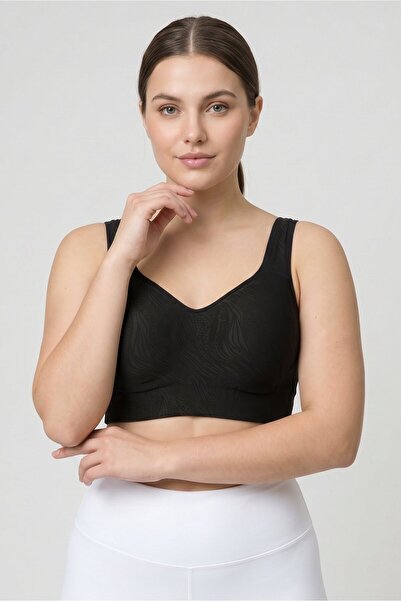 Anta Women Fitted Padded Training Sports Bra, Black