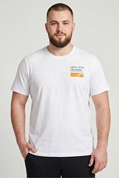 Anta Men Sportswear Fit Short Sleeve Training T-shirt, White