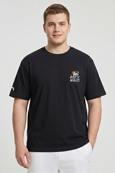 Anta Men Relaxed Fit Short Sleeve Outdoor T-Shirt, Black