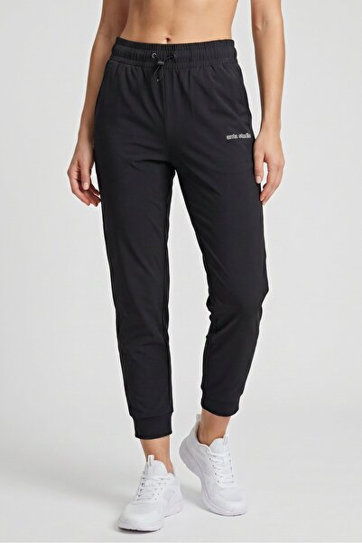 Anta Women Regular Fit Training Track Pants, Black