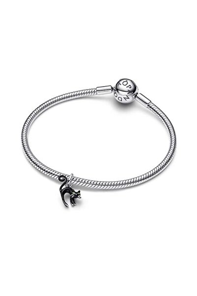 Pandora Siyah Kedi Sallantılı Charm