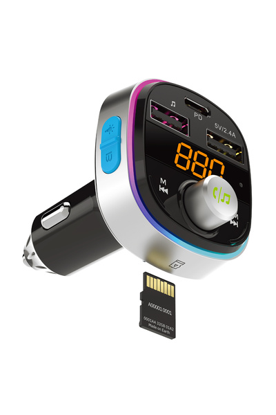 S-LINK SL-BT601 BT 5.3V Led Ekranlı TF, BT, USB Destekli 2 USB 2.4V 1 Type C ...