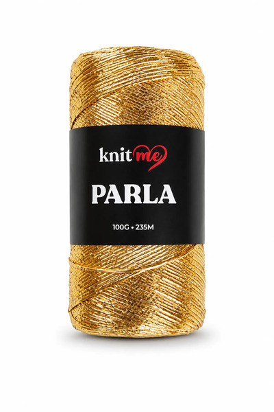 knitme Parla Gold Glitter Knitting Yarn Bag Yarn Supla Yarn 100 Grams 235 Meters