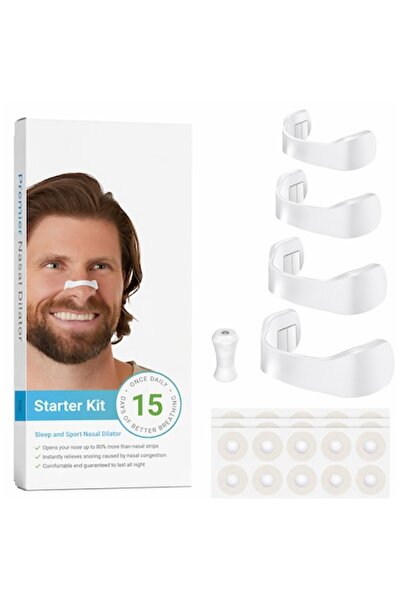 BLA BLA FOAM Plasturi nazali magnetici - Kit anti-sforăit de 15 zile, cu 4 mă...