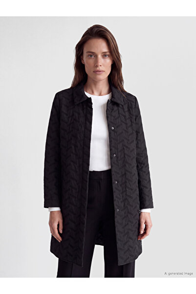 LC Waikiki I Shirt Roba Collar Embroidered Women's Coat from Freezen Store