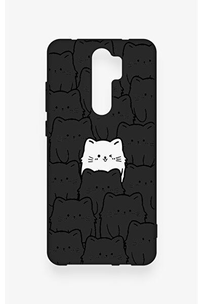 Vip Case Redmi Note 8 Pro Uyumlu Many Cats Desenli Silikon Kılıf