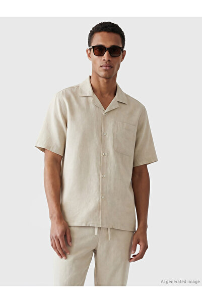 LC Waikiki I Standart Fit Linen Look Men's Shirt by Freezen Store
