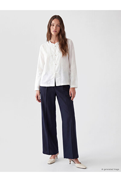 LC Waikiki I High Waist Pleated Women's Pants from Freezen Store