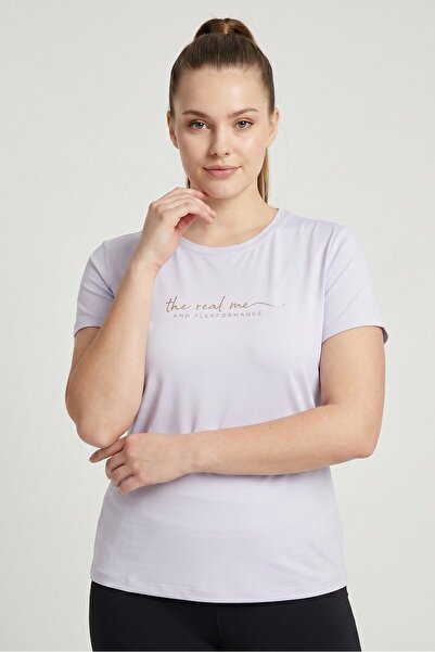 Anta Women Sportswear Fit Short Sleeve Running T-Shirt, Light Purple