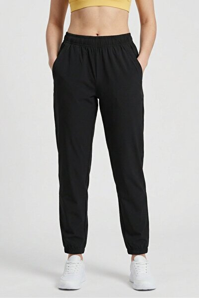Anta Women Regular Fit Training Track Pants, Black