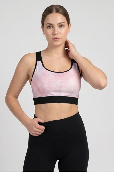 Anta Women Tie Dye Padded Sports Bra, Multicolor