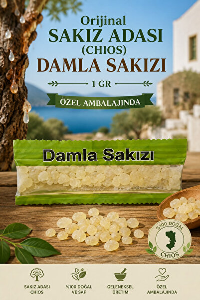 AKTAR DÜNYAM Orijinal Sakız Adası (Chios) Damla Sakızı 1 Gr - Özel Ambalajında