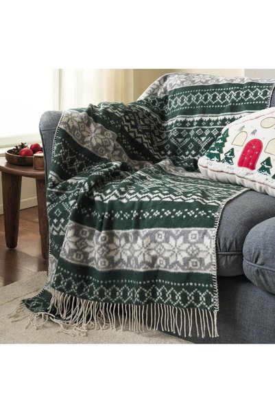 Gofis Home Κουβέρτα Καναπέ Fianna 472 Green-Grey 130X170