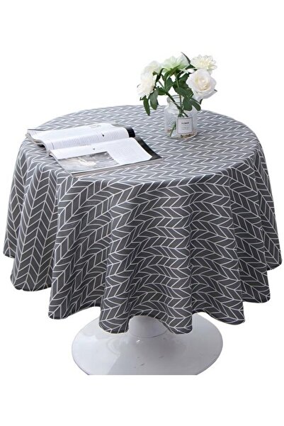 Morvena Picks Fata de masa rotunda - bumbac si in - fata de masa - 150 cm