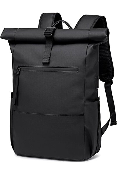 Morvena Picks Rucsac rolltop impermeabil cu compartiment pentru laptop, 16 in...