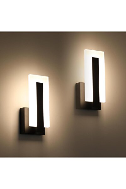 Morvena Picks 2 aplice moderne LED - Direcționale în sus și în jos - Negru - ...