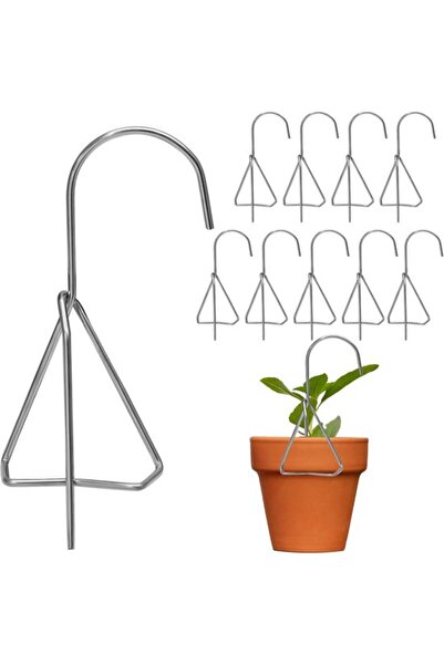 Morvena Picks Rafturi metalice pentru agățarea plantelor - pachet de 10 - câr...