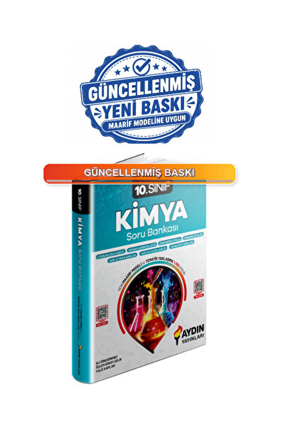 Aydın Yayınları 10.Sınıf Kimya Soru Bankası 2027 Yeni Baskı Maarif MOdeline U...