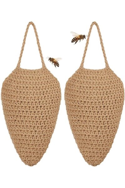 Morvena Picks Geantă Fagure din 2 piese, Bumbac, 18x23x3cm - Potrivit pentru ...