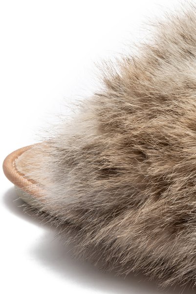Twigy Leopard Peluş Kadın Ev Terliği Beyaz 37/41