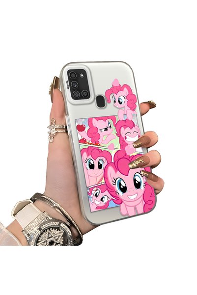 ucuc حافظة لهاتف سامسونج جالاكسي A21S متوافقة مع تصميم Pinkie Pie متعدد الوجو...