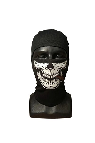 Wak Unisex Kuru Kafa Puro Baskılı Balaklava 1 Adet Tek Beden Viskoz Kask İçi Outdoor Maske