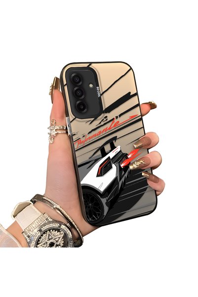 ucuc Samsung Galaxy A17 4G/5G Compatible Stylish Racing Car Pattern Acrylic B...
