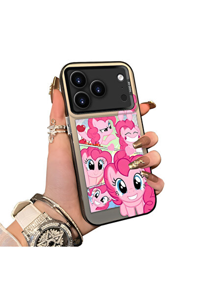 ucuc iPhone 17 Pro Max Uyumlu Pinkie Pie Çoklu Yüz İfadesi Baskılı Sert Akril...