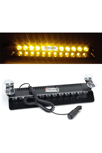 Morvena Picks Lampă stroboscopică de urgență 12w 12 LED pentru parbriz de cam...